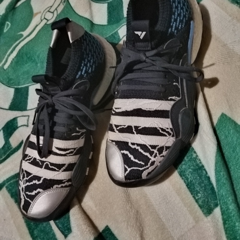 adidas Black and White Patterned Sneakers